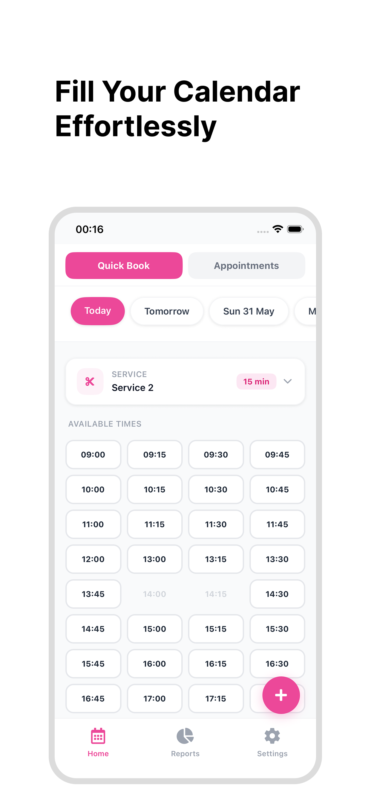 Getsy - Calendar & Booking
