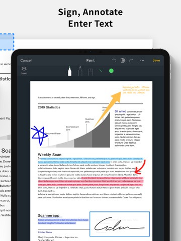 Scanner App - Scan & Edit PDF iPad screenshot