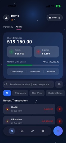 BudgetHome: Budget & Split screenshot 1