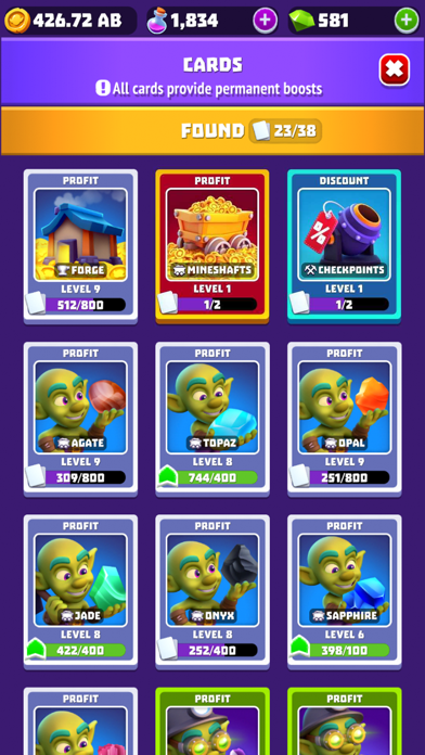 Gold and Goblins: Idle Miner Hack screenshot 9 - iOS game interface