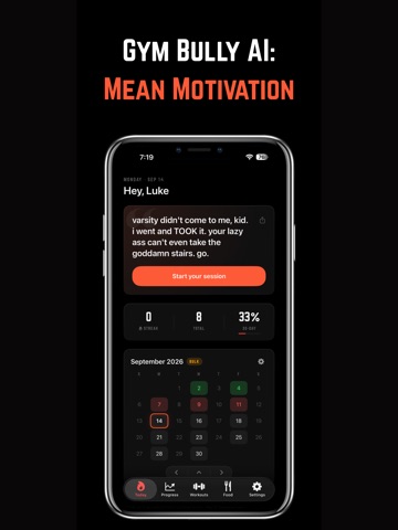 Gym Bully AI iPad screenshot