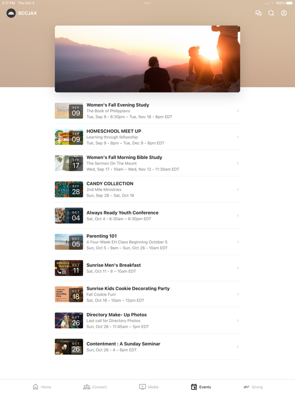 Sunrise Community Church JAX iPad screenshot 4 - Education app