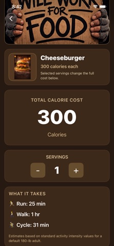 WWFF Calorie Translator screenshot