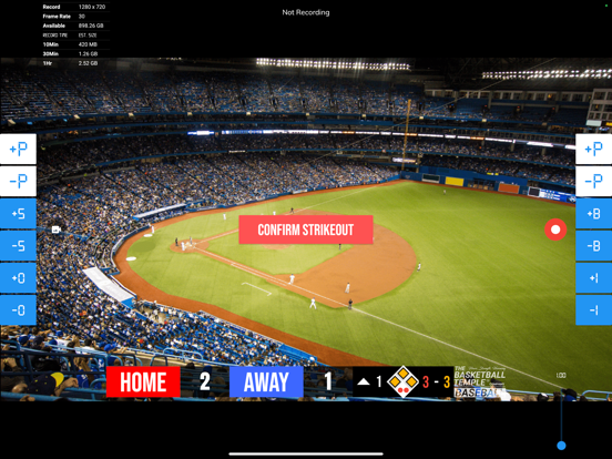 BT Baseball Camera iPad screenshot 4 - Sports app