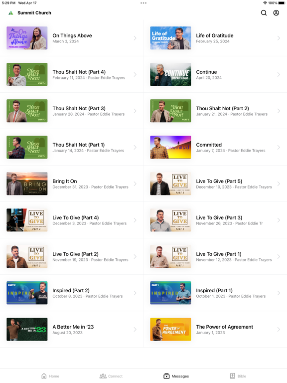 Summit Church D.C. iPad screenshot 3 - Lifestyle app