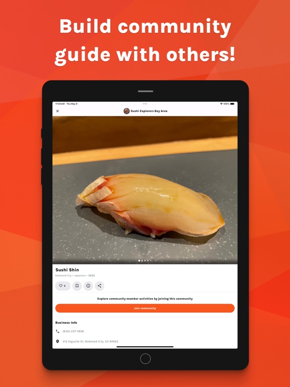 Oliv: Community Recommendation iPad screenshot 4 - Social Networking app