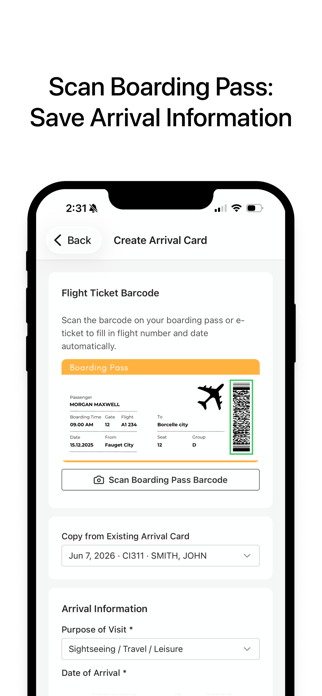 Taiwan Arrival Card Helper Screenshot 3 of 6
