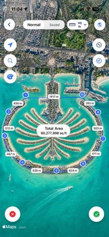 GPS Field Area Measure: Land iPhone screenshot