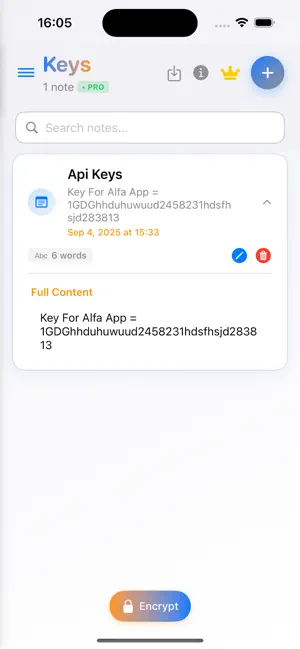 CryptedNotes screenshot 4