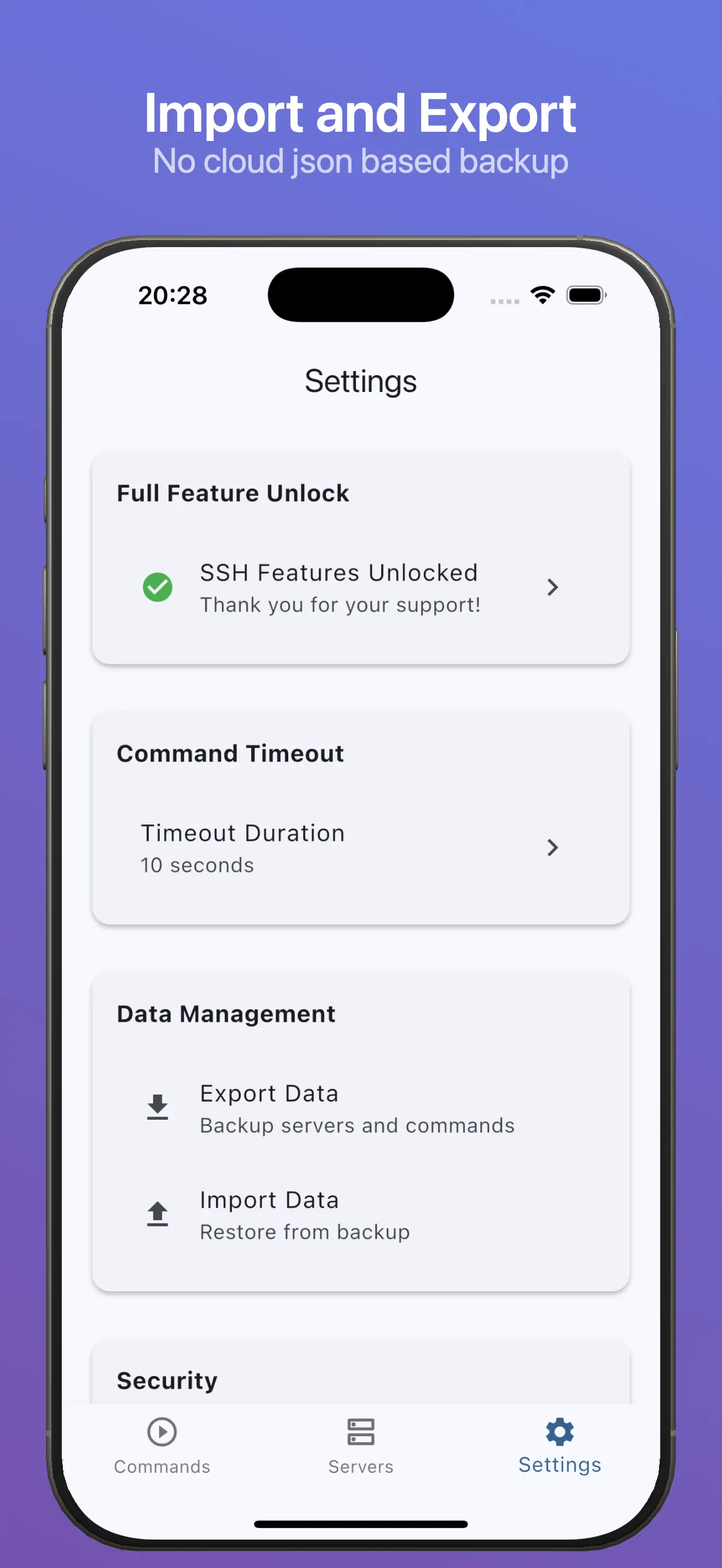 #7. SSH Command Widget (iOS) Door: Andreea Schmid