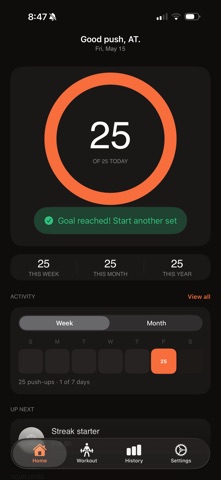 OneMore - Push-ups Counter screenshot