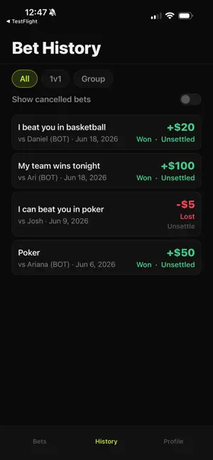 Everibet screenshot 2