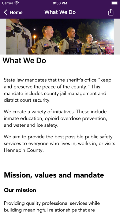 Hennepin Sheriff’s Office MN Screenshot