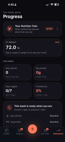 JustAte iPhone screenshot