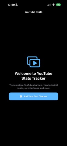 YouTubeSubscriberApp Screenshot 1 of 7