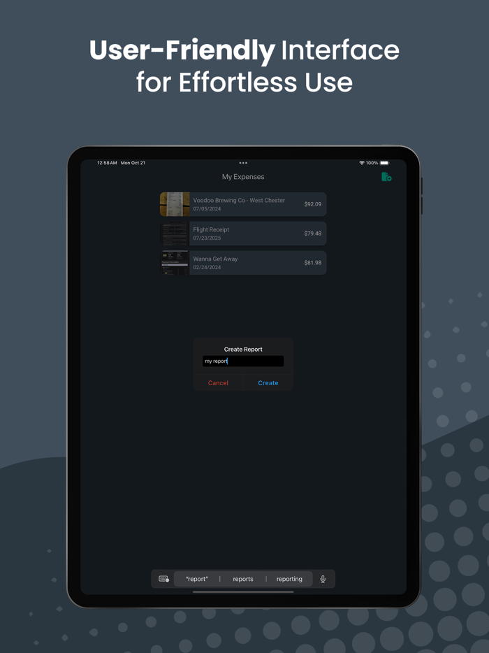 Expense It - Receipt Tracker