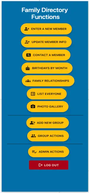 Family Directory screenshot 1