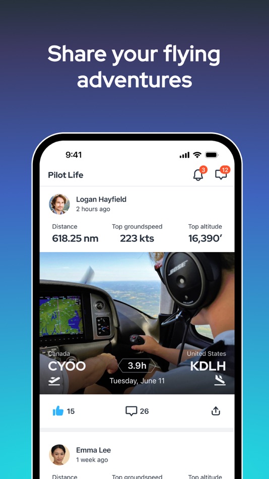 #2. Pilot Life - Fly, Track, Share (iOS) 由: Paper Plane Ventures Inc.