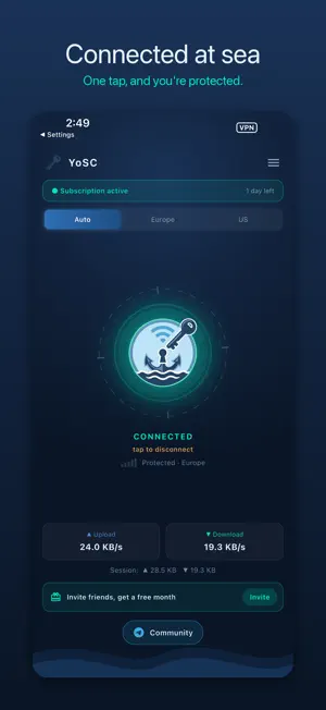 YoSC - Your Secure Connection screenshot 1