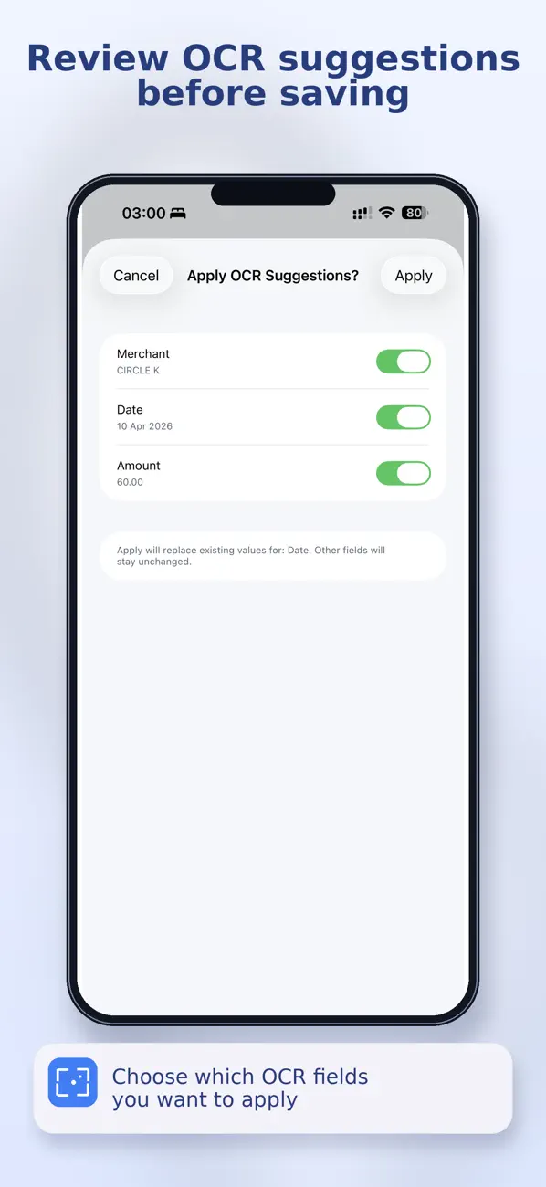 Screenshot #3 pour ReceiptLog: Expense Tracker