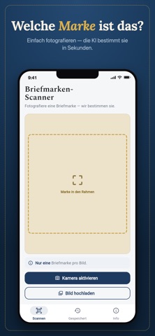 Briefmarken Scanner iPhone screenshot