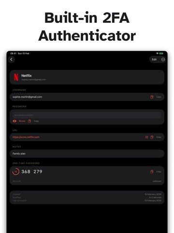PanicVault - Password Manager iPad screenshot