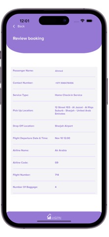 SHJ Home Check-In screenshot