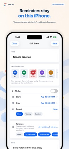 Family Calendar: YoteiLink screenshot
