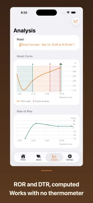 HazeLog - Coffee Roast Curves screenshot 2