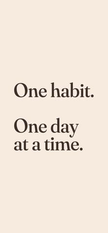 a habit - only one at a time iPhone screenshot