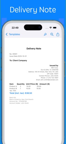 PDFor Resume Invoice Quotation Screenshot 8 of 10
