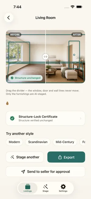StageTrue: AI Home Staging screenshot 1