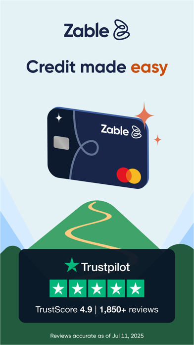 Zable Credit Card Screenshot