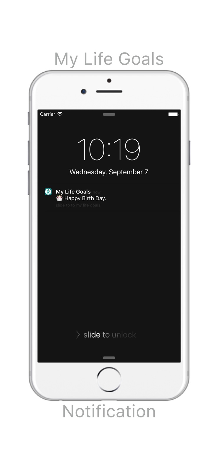 My Life Goals iphone screenshot 1