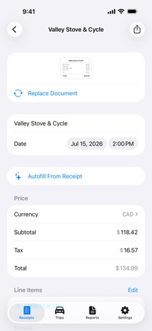ReceiptBin screenshot