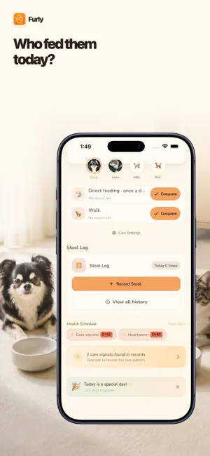 Furly: Pet Care Tracker screenshot 1