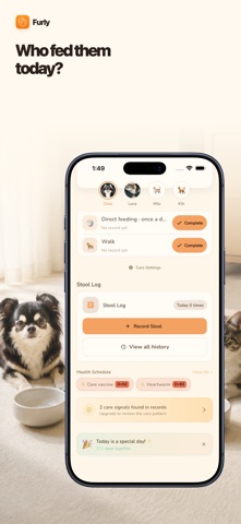 Furly: Pet Care Tracker Screenshot 1 of 7