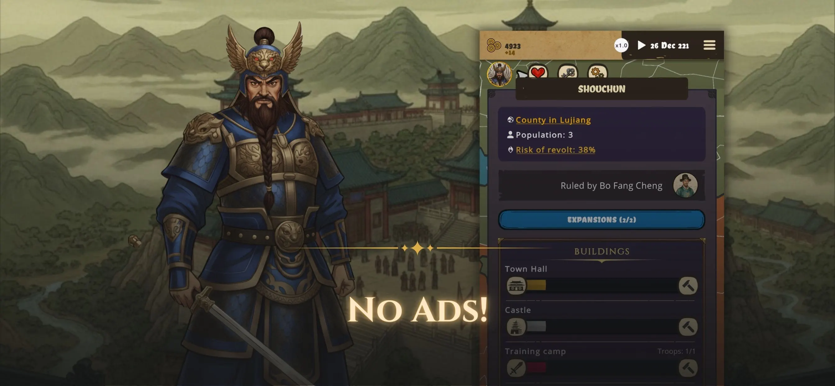 #7. Clovis - Three Kingdoms (iOS) بواسطة: Studio Zero Incorporated