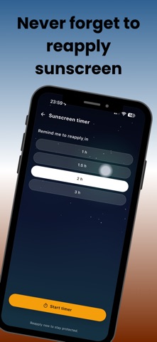 UV Alert: Sunscreen Timer screenshot