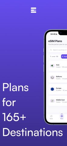 Esimy - eSIM Travel Data Plans screenshot