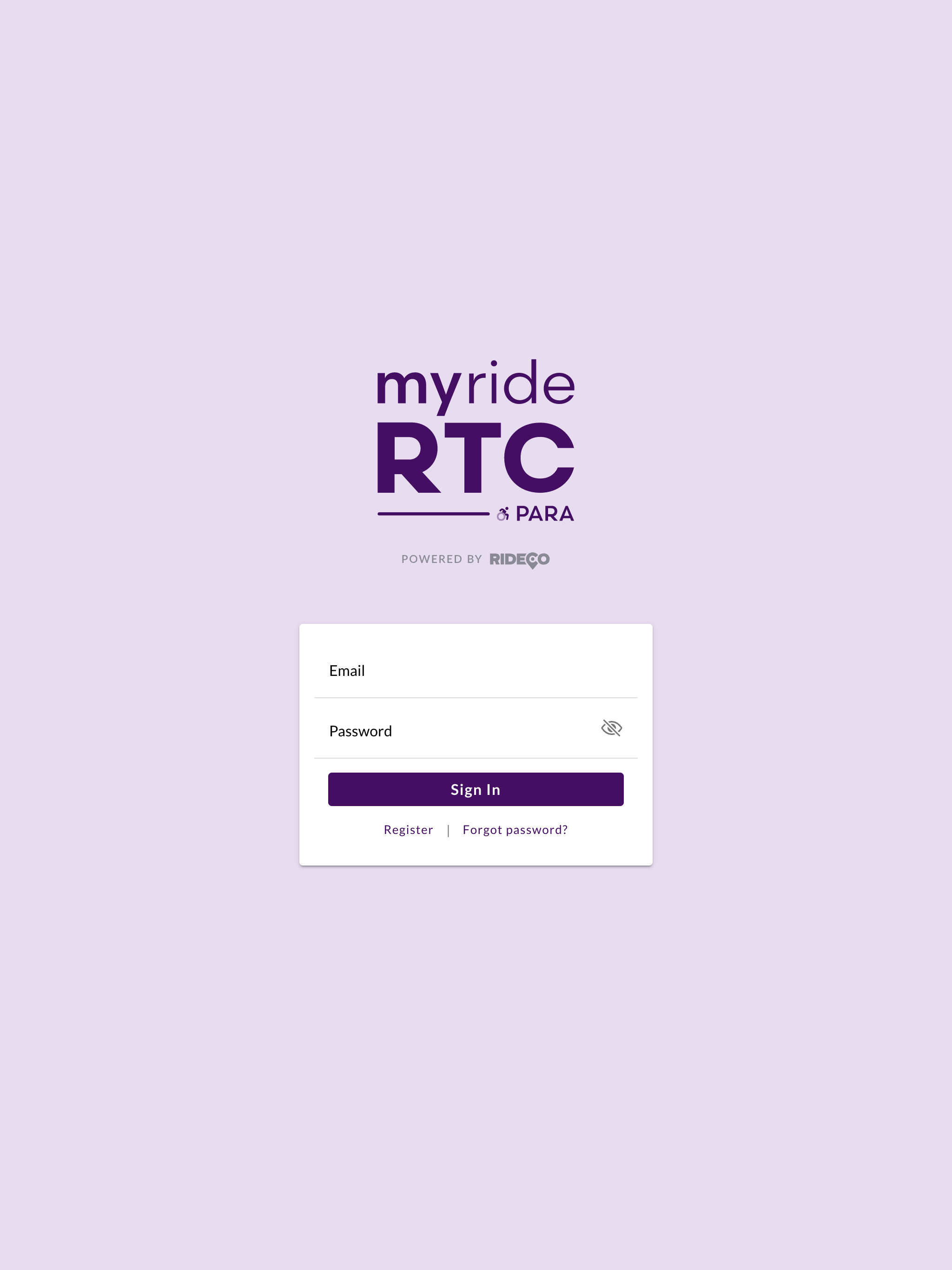 myRideRTC Para screenshot 10