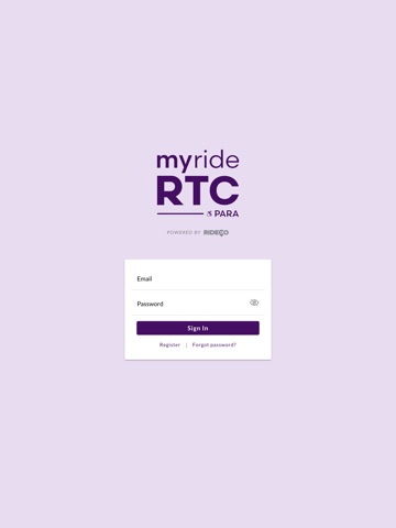 myRideRTC Para iPad screenshot