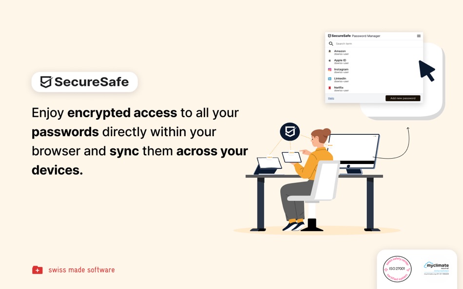 #2. SecureSafe Browser Extension (macOS) 由: DSwiss Ltd.