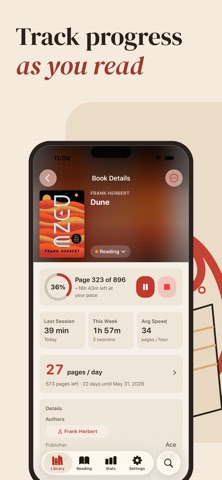 Folio – Book Tracker iPhone screenshot