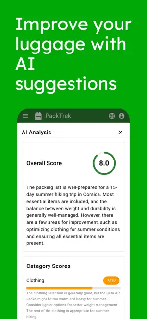 PackTrek screenshot 4