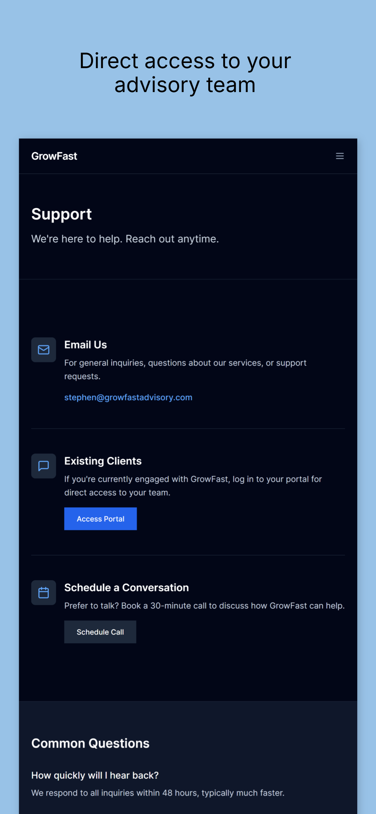 Grow Fast Advisory screenshot 5