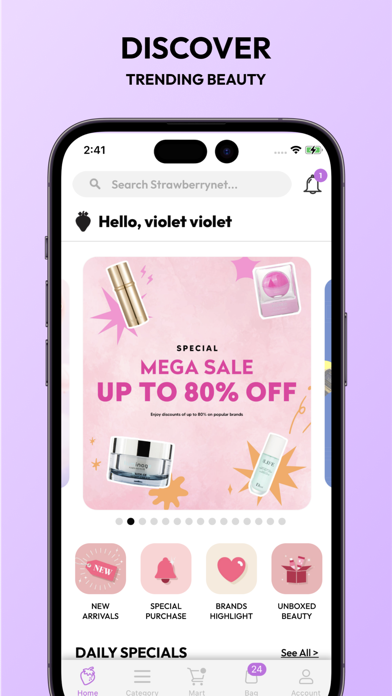 Strawberrynet- Beauty Shopping Screenshot