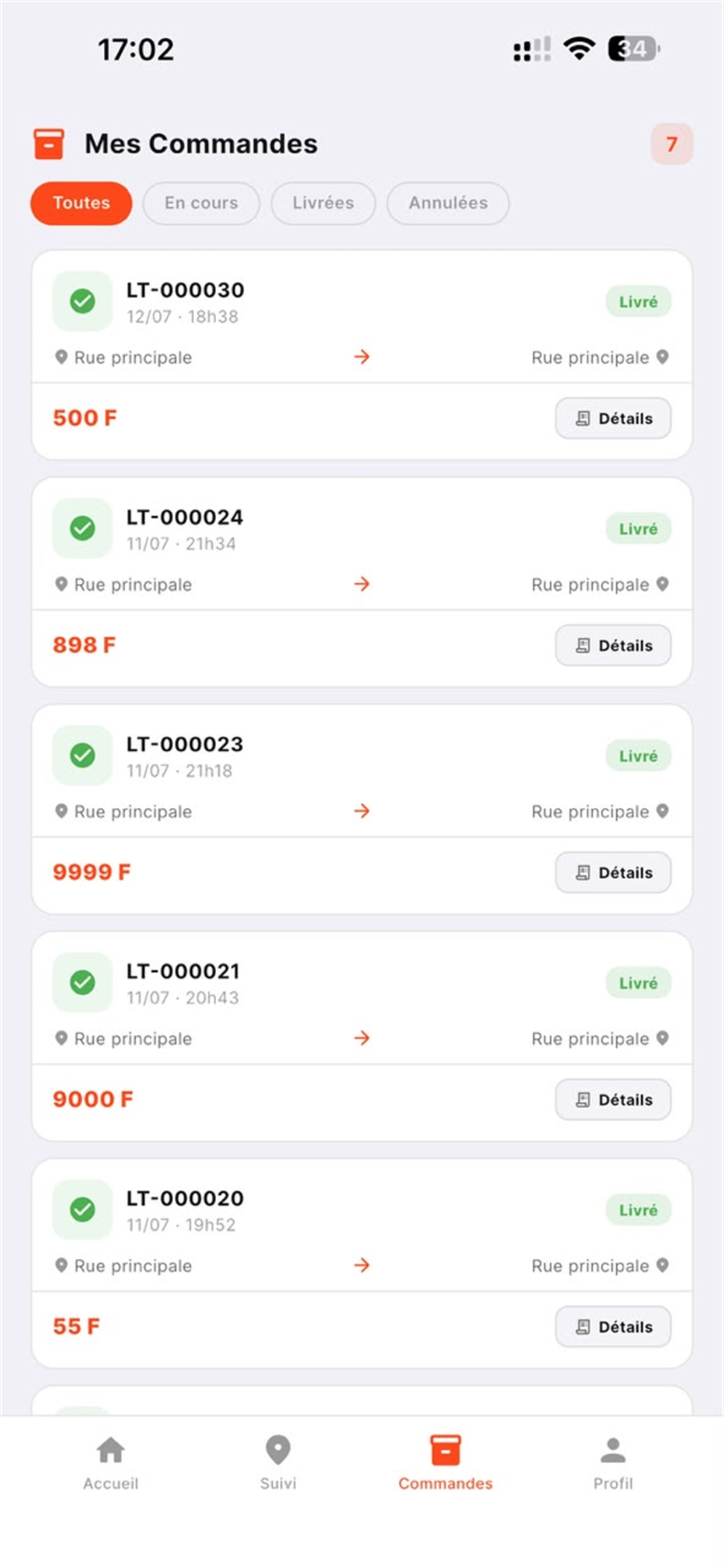 LeTransporteur - Client screenshot 7