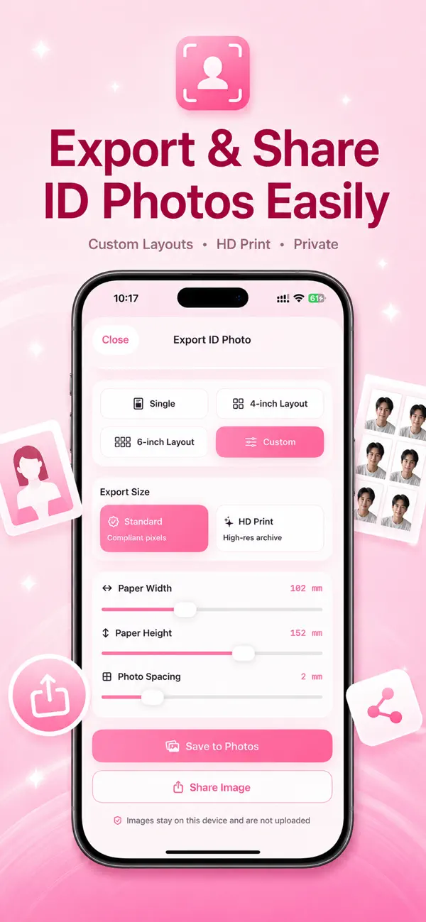 Screenshot #1 pour ID Photo Craft
