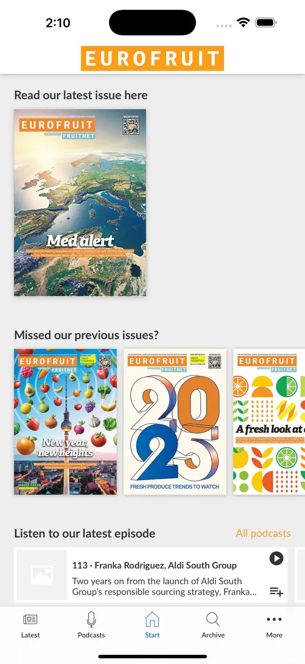 Screenshot #1 pour Eurofruit Magazine